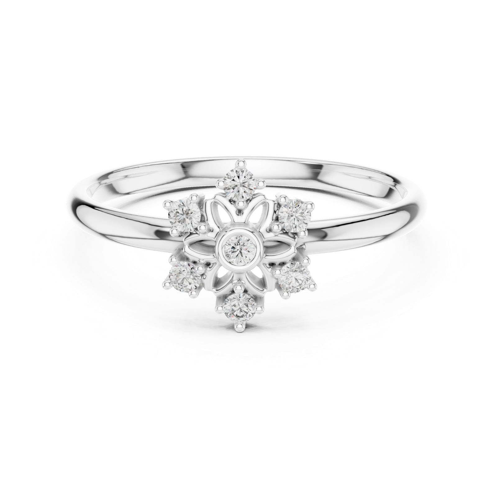 Gold Ring 1 (268), White Gold, view 4