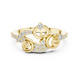 Gold Ring LR-01 (76), Yellow Gold, view 4