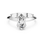 Gold Jewelry L36-8, Marquise center stone, White Gold, view 4