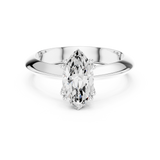 Gold Jewelry L36-8, Marquise center stone, White Gold, view 4