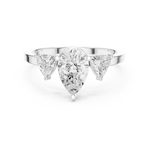 Gold Ring DDLR-1093, White Gold, view 4
