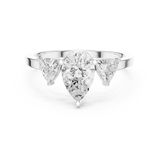 Gold Ring DDLR-1093, White Gold, view 4