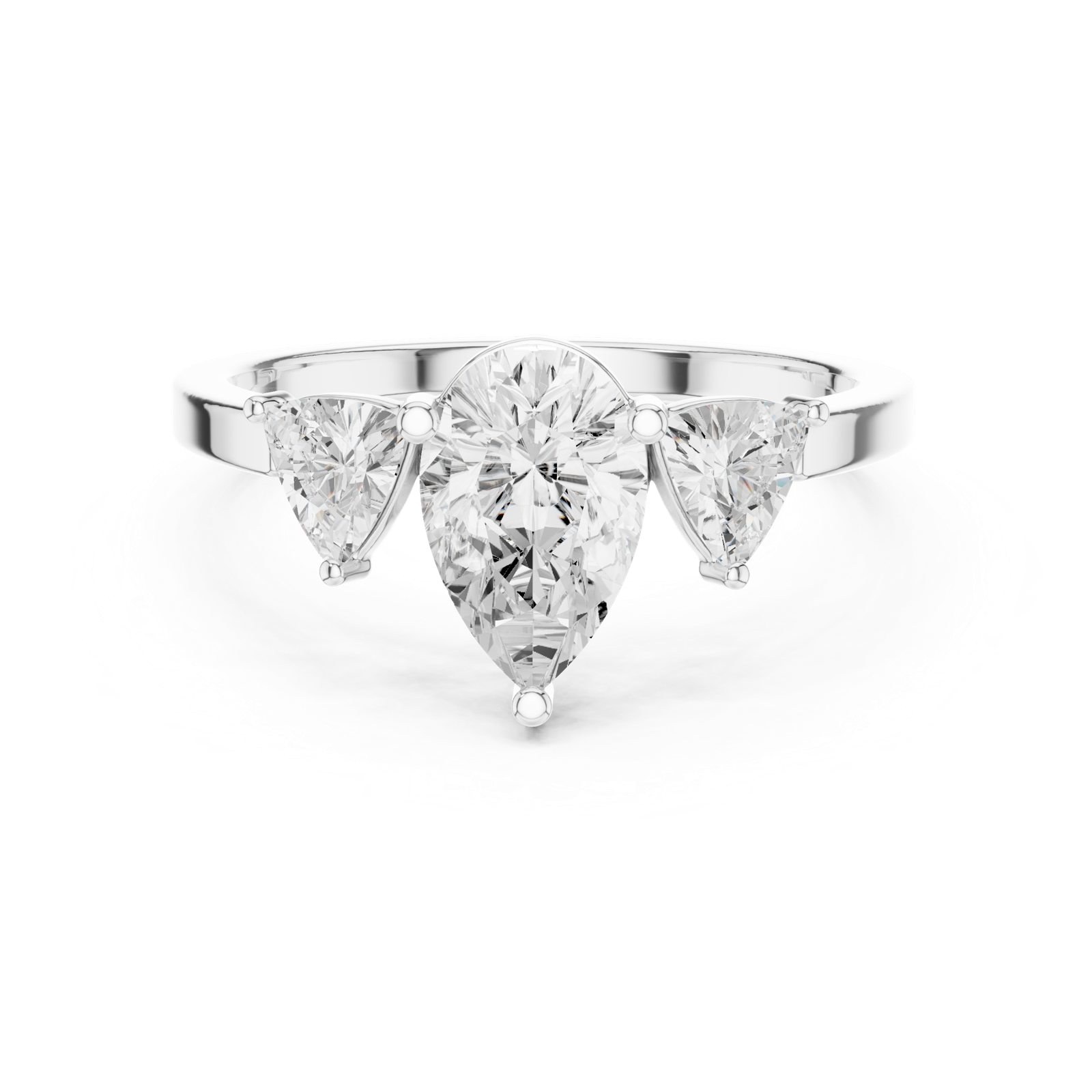 Gold Ring DDLR-1093, White Gold, view 4