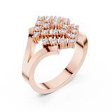 Gold Ring DDLR-461, Rose Gold, view 2