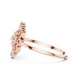 Gold Ring DR-6252, Rose Gold, view 3