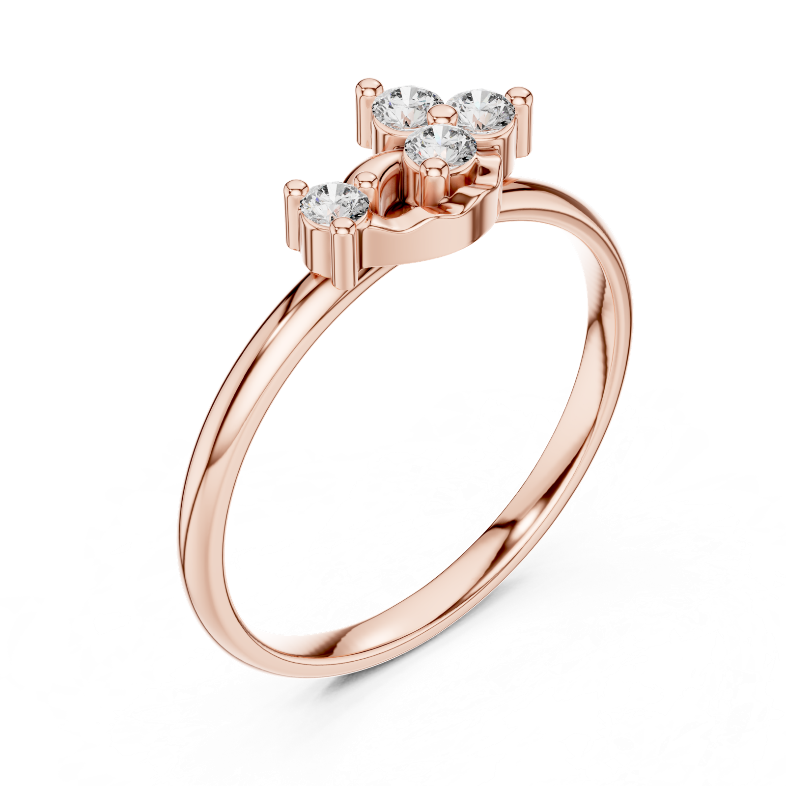 Gold Ring 1 (451), Rose Gold, view 2