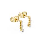 Gold Earrings SBER(32), Yellow Gold, view 1