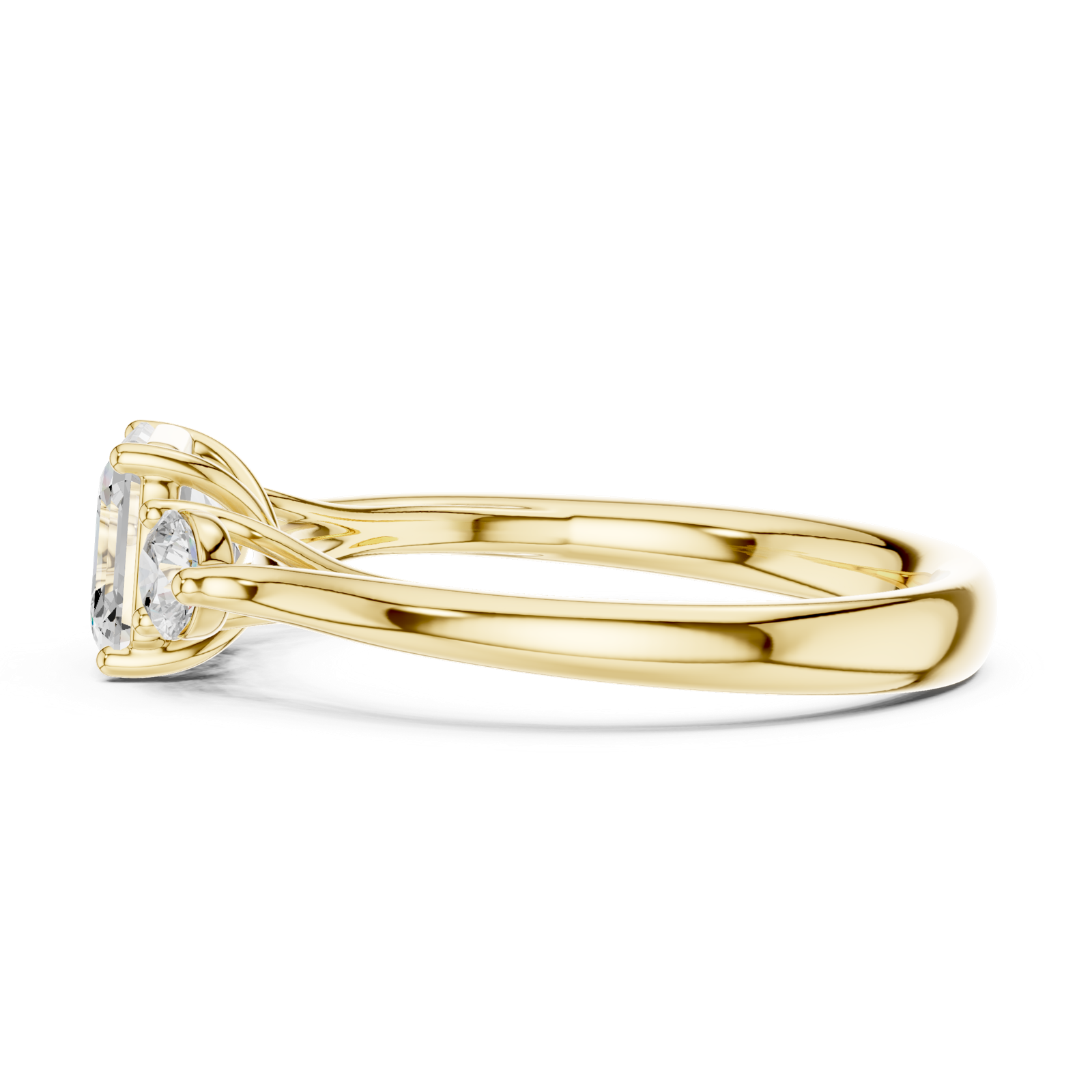 Gold Ring DDLR-724, Yellow Gold, view 3