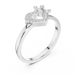 Gold Ring 12-10025@L, White Gold, view 2