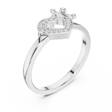 Gold Ring 12-10025@L, White Gold, view 2
