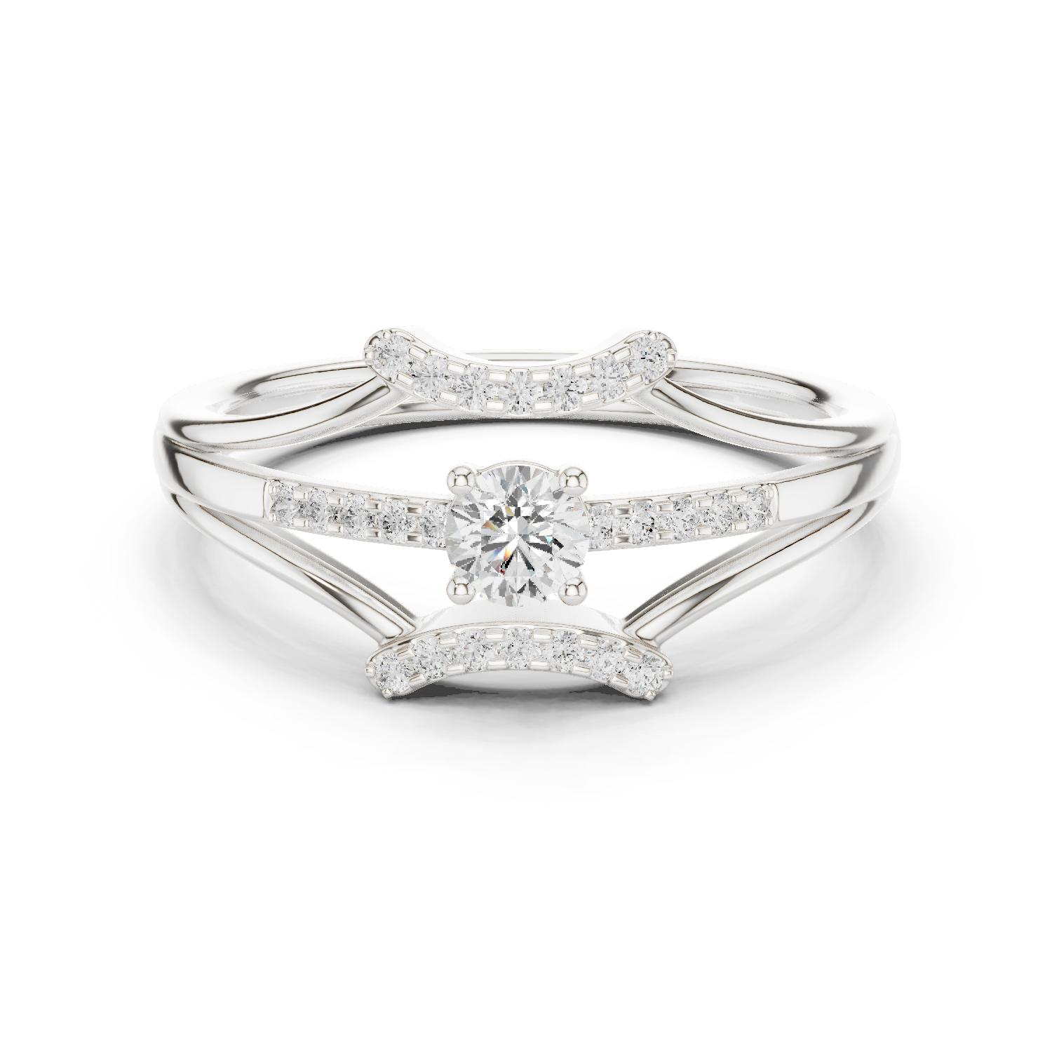 Gold Ring DDLR-843, White Gold