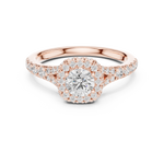 Gold Ring LR-0239, Rose Gold, view 4