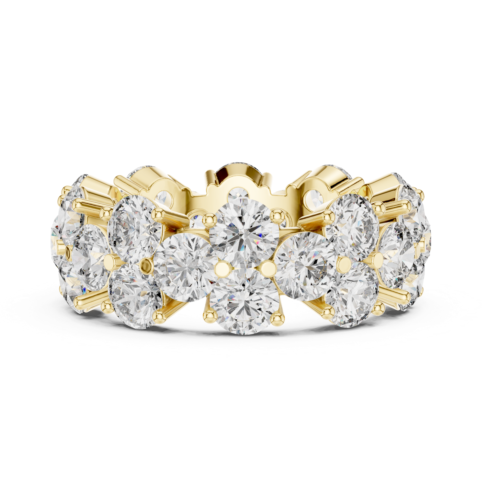 Gold Ring DDLR-244, Yellow Gold, view 3