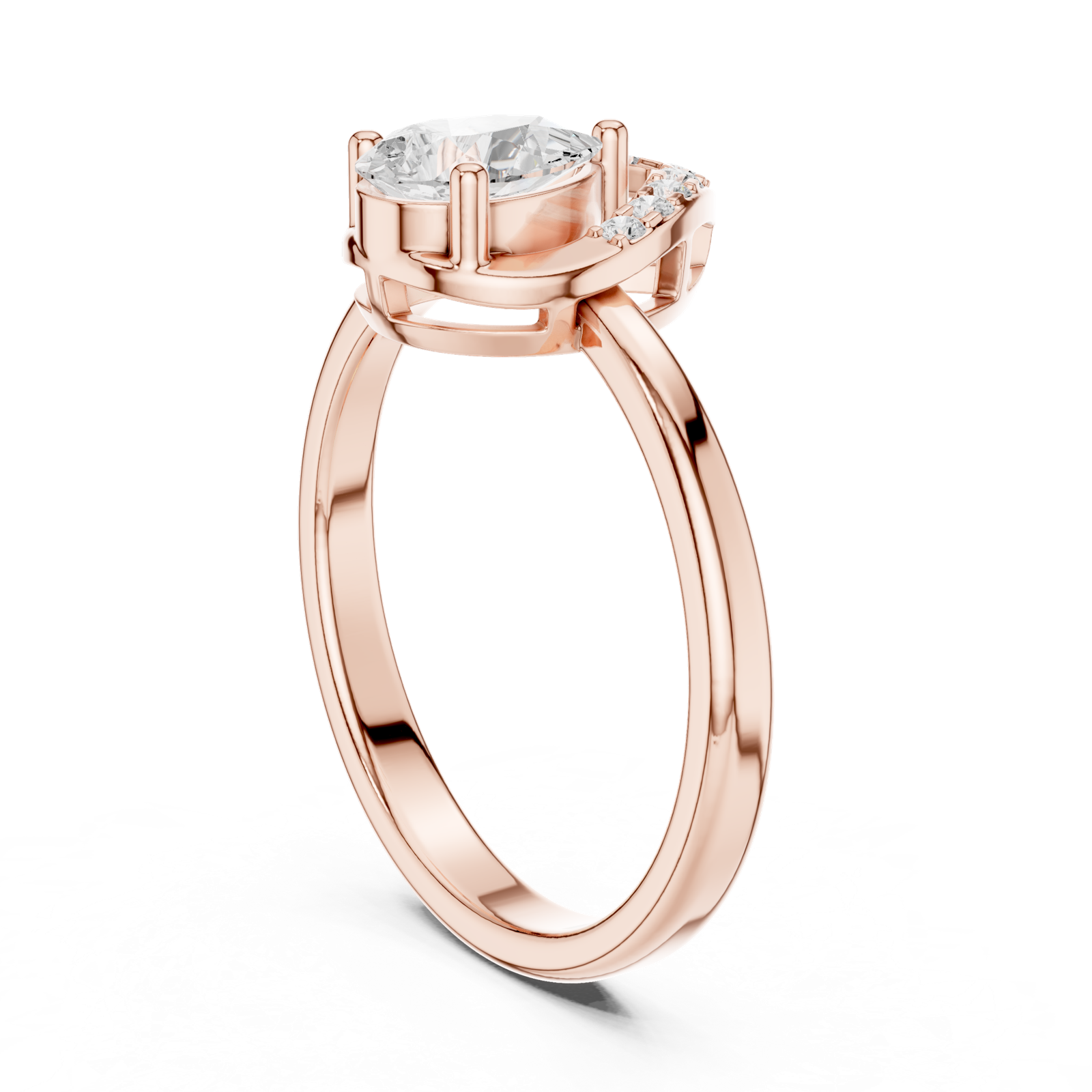 Gold Ring DDLR-511, Rose Gold