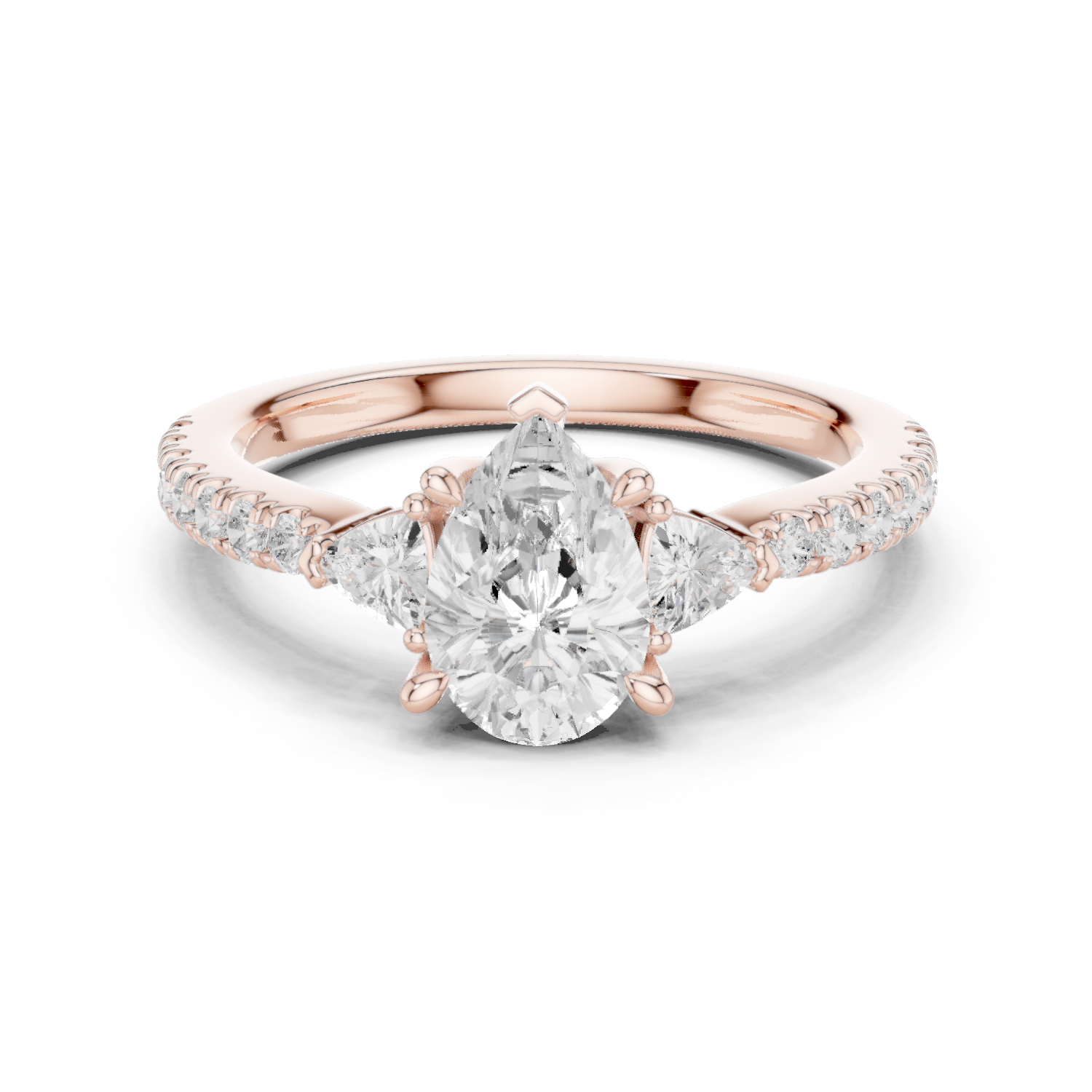 Gold Ring DDLR-860, Rose Gold