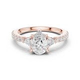 Gold Ring DDLR-860, Rose Gold
