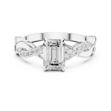 Gold Ring DDLR-1071, White Gold, view 4