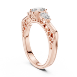 Gold Ring LR-0031, Rose Gold, view 1