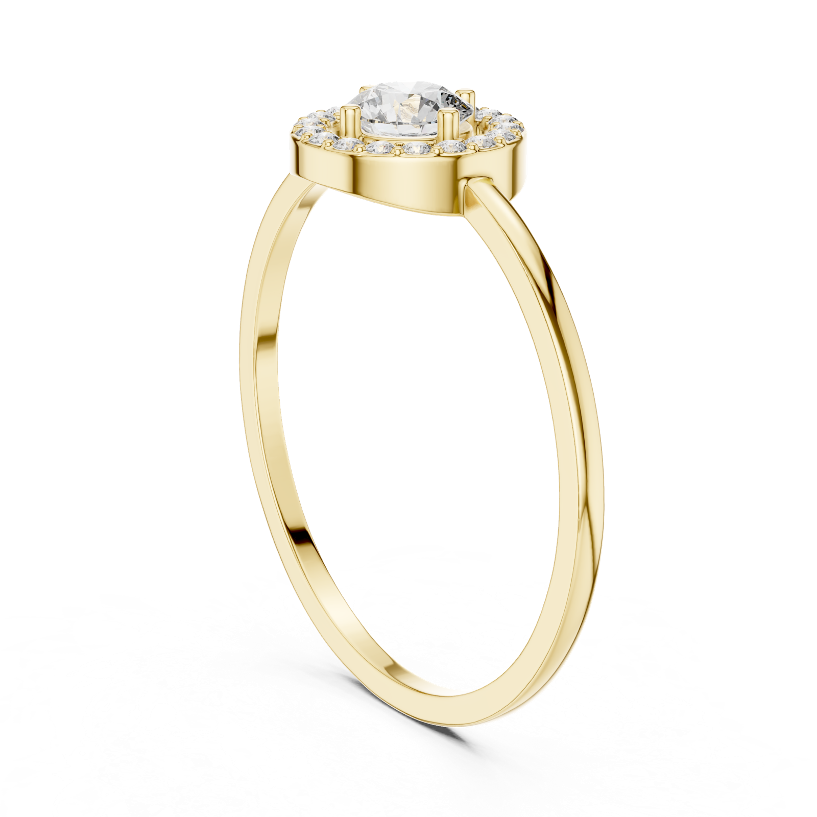 Gold Ring DR-6162, Yellow Gold, view 1
