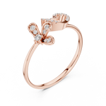 Gold Ring Ledis Ring, Rose Gold, view 2