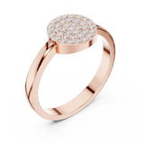 Gold Ring DDLR-584, Rose Gold, view 2