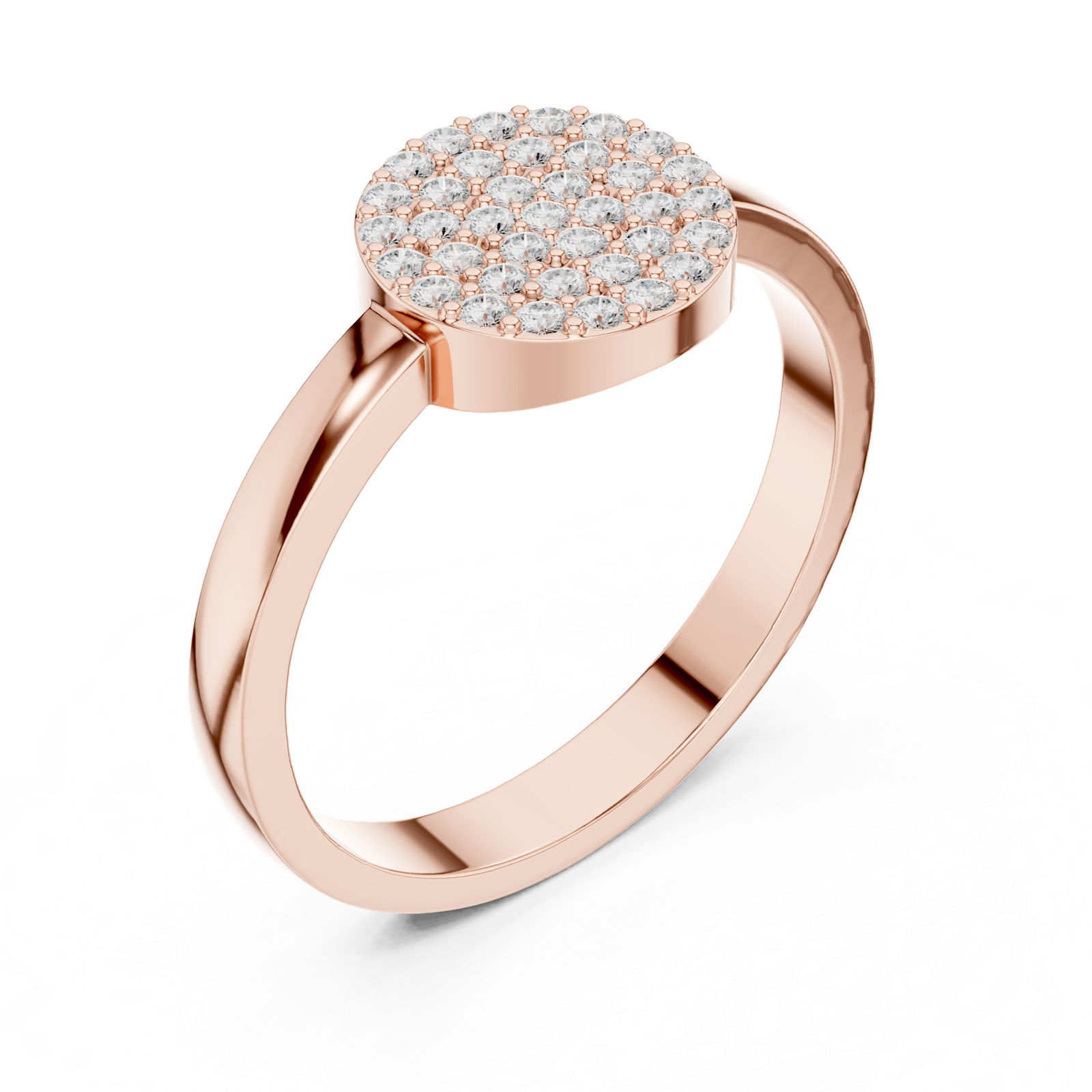 Gold Ring DDLR-584, Rose Gold, view 2