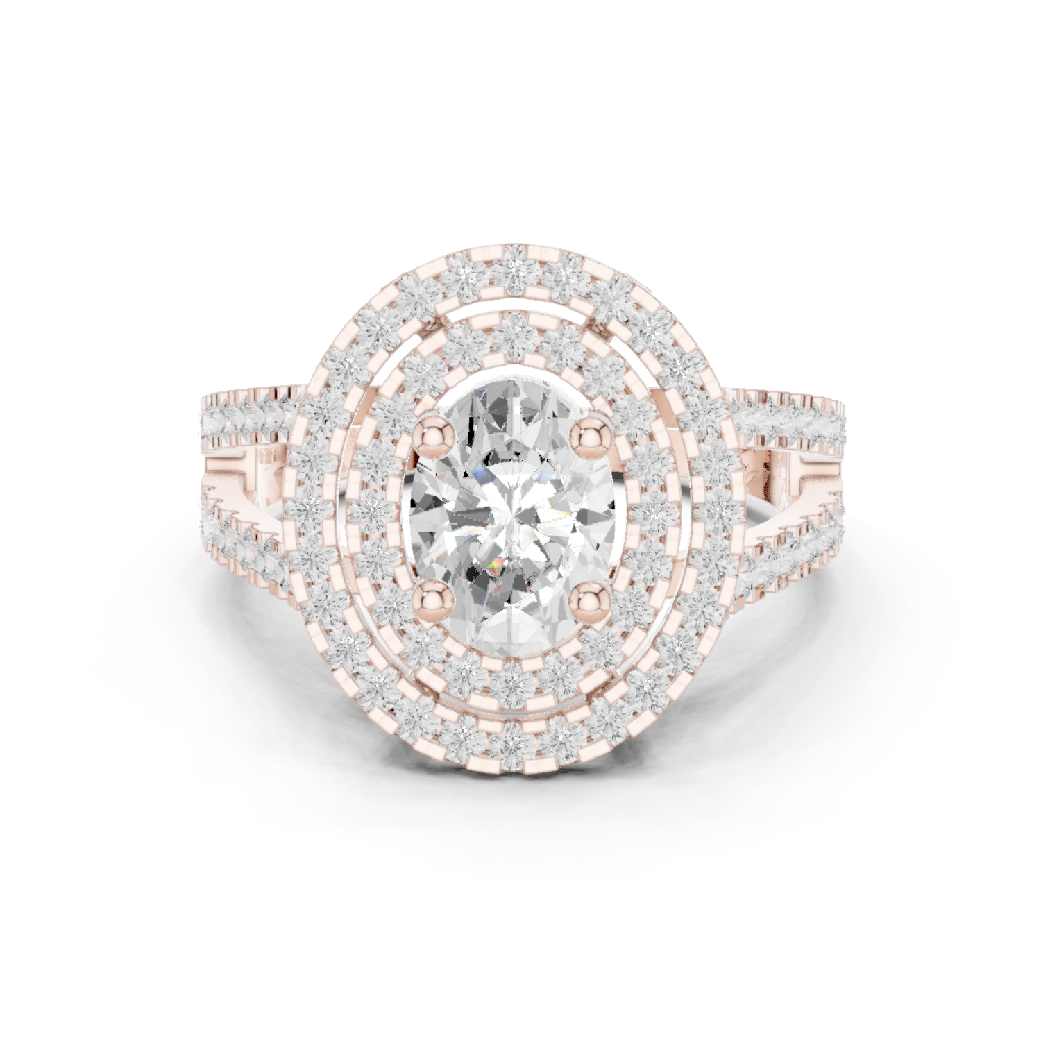 Gold Ring DDLR-348, Rose Gold