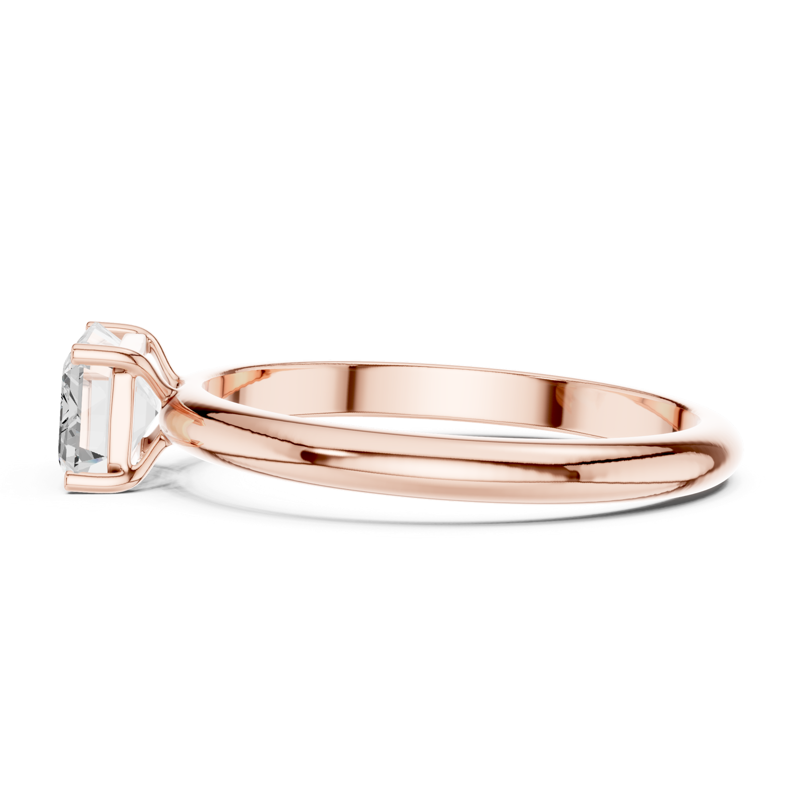 Gold Ring DDLR-1076, Rose Gold, view 3