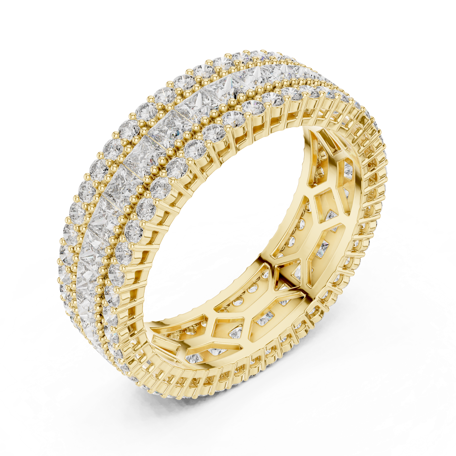 Gold Ring DDLR-225, Yellow Gold, view 2