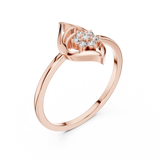 Gold Ring DR-6249, Rose Gold, view 2