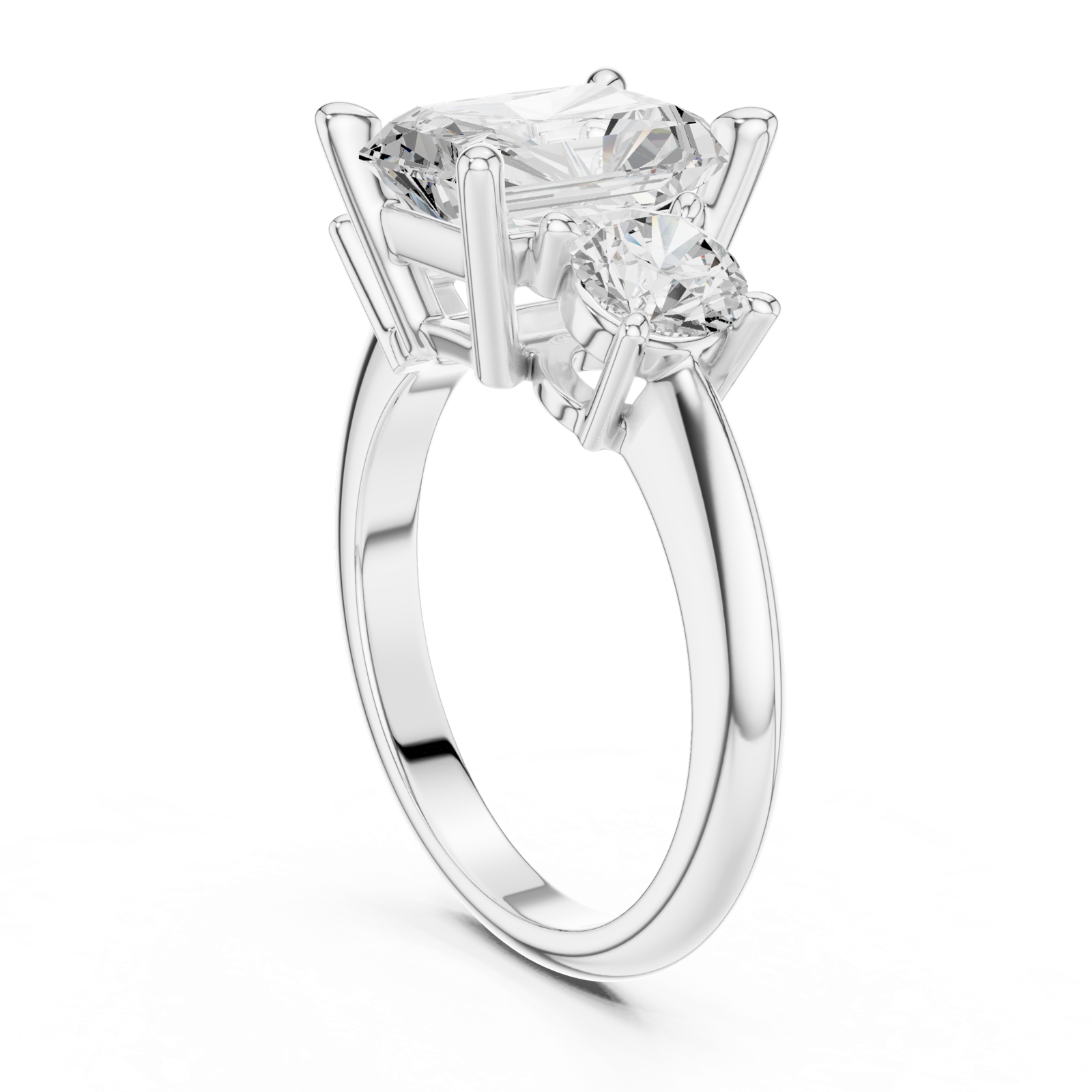 Gold Ring DDLR-905, White Gold, view 1