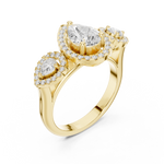 Gold Ring DDLR-317, Yellow Gold, view 2