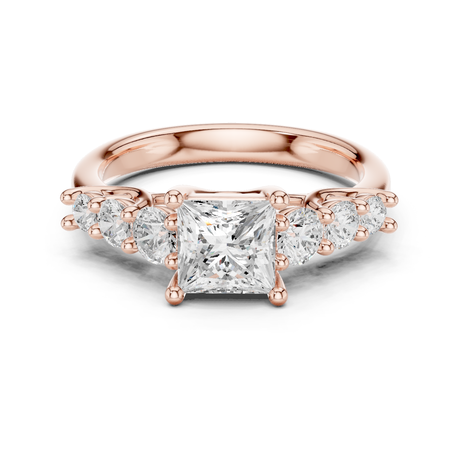 Gold Ring DDLR-703, Rose Gold