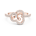 Gold Ring LR-01 (69), Rose Gold, view 4