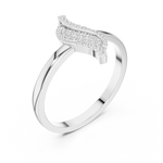 Gold Ring DDLR-663, White Gold, view 2