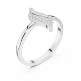 Gold Ring DDLR-663, White Gold, view 2