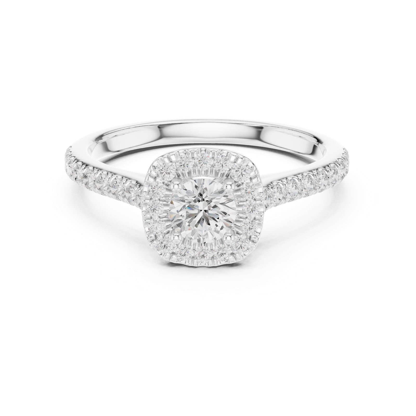 Gold Ring LR-0216, White Gold, view 4