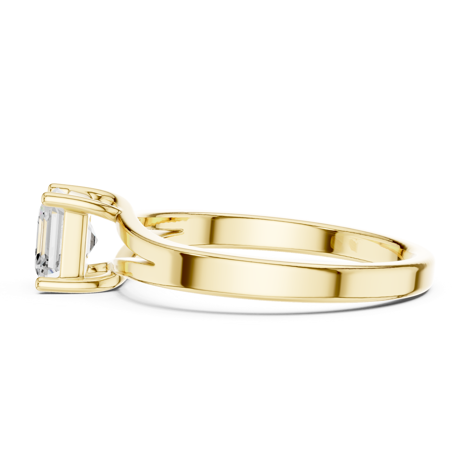 Gold Ring DDLR-521, Yellow Gold, view 3