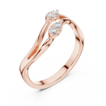 Gold Ring SBWR(4), Rose Gold, view 2