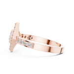 Gold Ring DDLR-745, Rose Gold, view 3