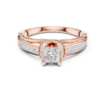 Gold Ring LR-0282, Rose Gold, view 4