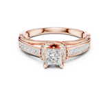 Gold Ring LR-0282, Rose Gold, view 4