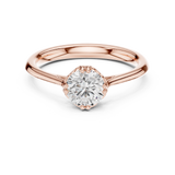Gold Ring DDLR-553, Rose Gold, view 4