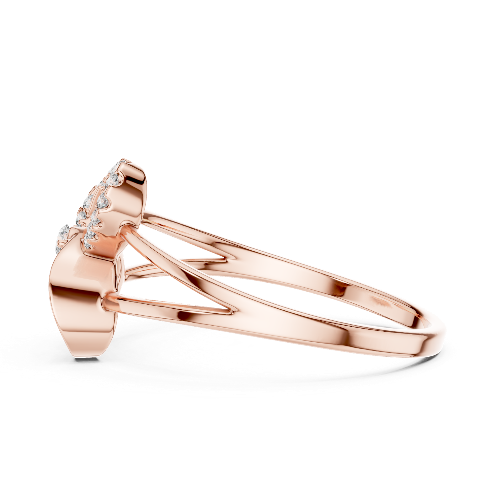 Gold Ring 1 (239), Rose Gold, view 3