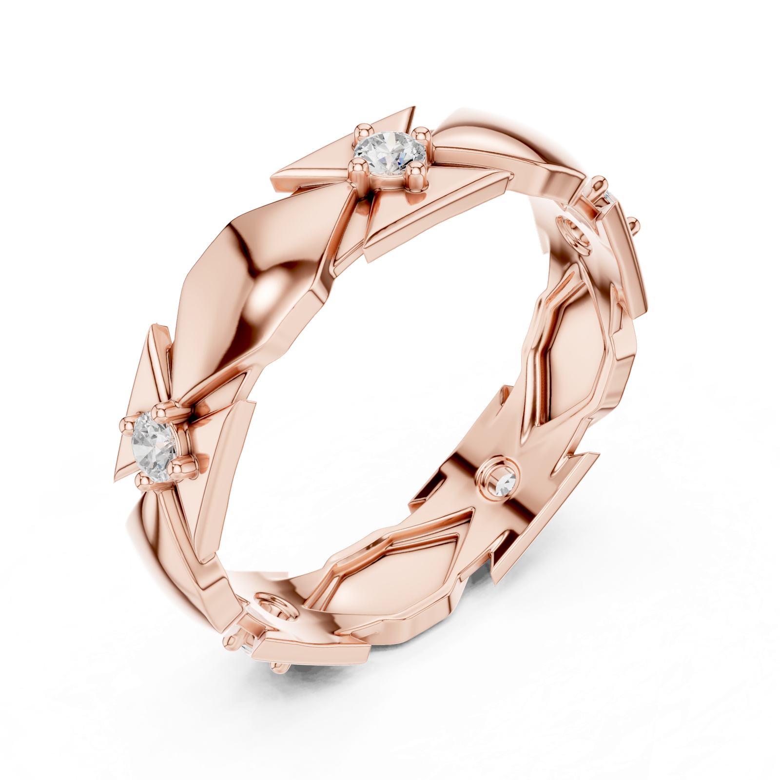 Gold Ring L22-R4, Rose Gold, view 2