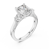Gold Ring DDLR-1041, White Gold, view 2
