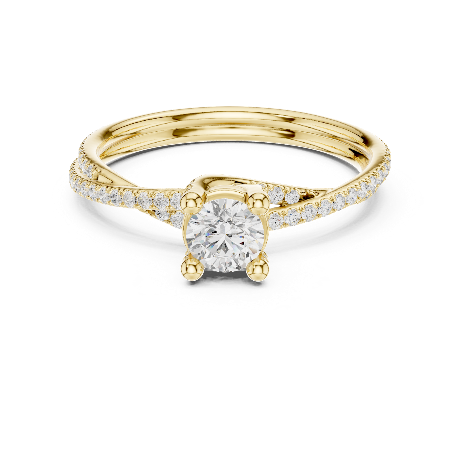 Gold Ring LR-0346, Yellow Gold, view 4