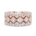 Gold Ring DDLR-370, Rose Gold, view 3
