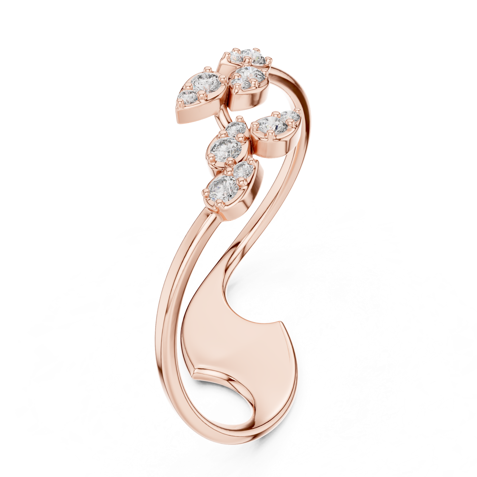 Gold Ring 1 (258), Rose Gold, view 2
