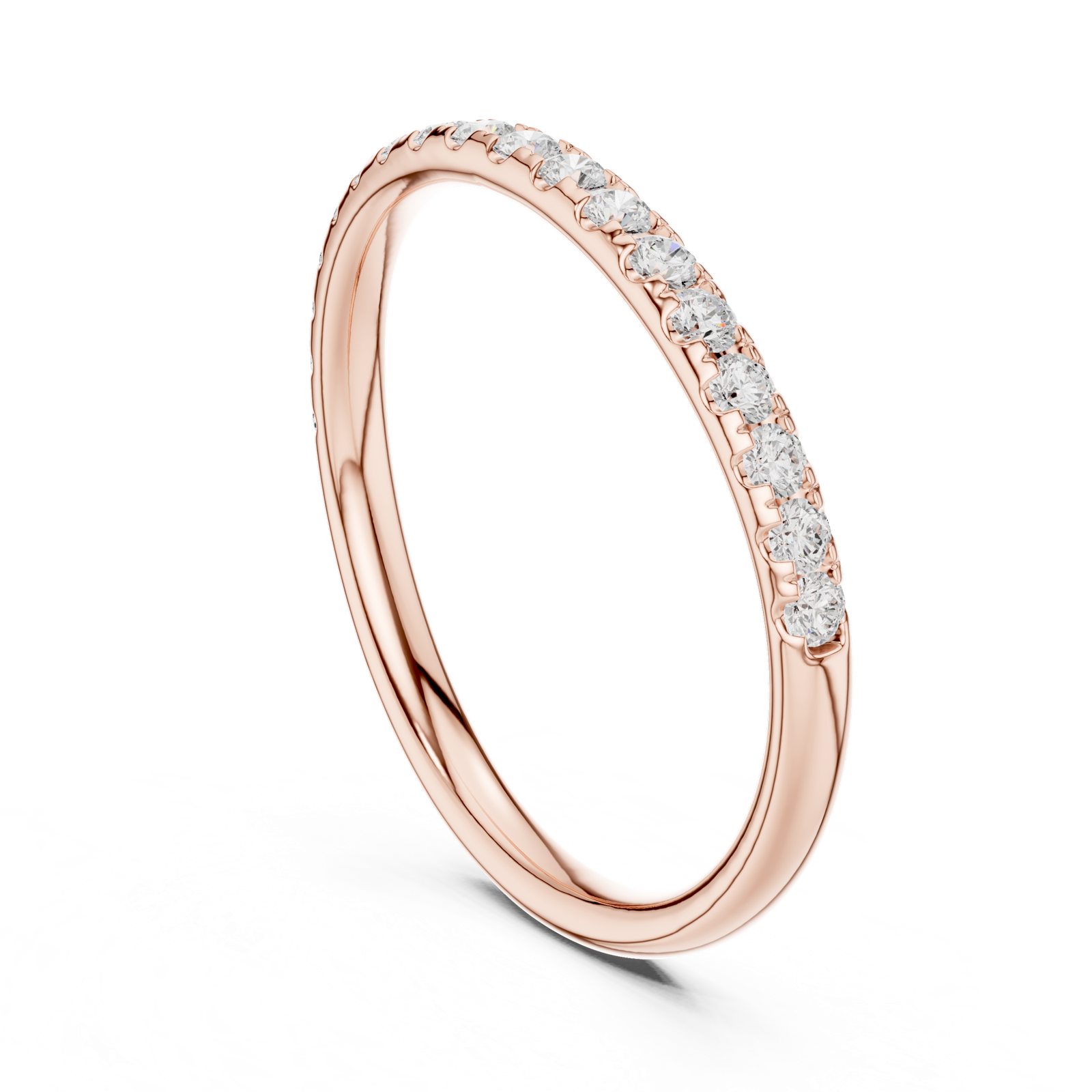 Gold Ring DDLR-795, Rose Gold, view 1